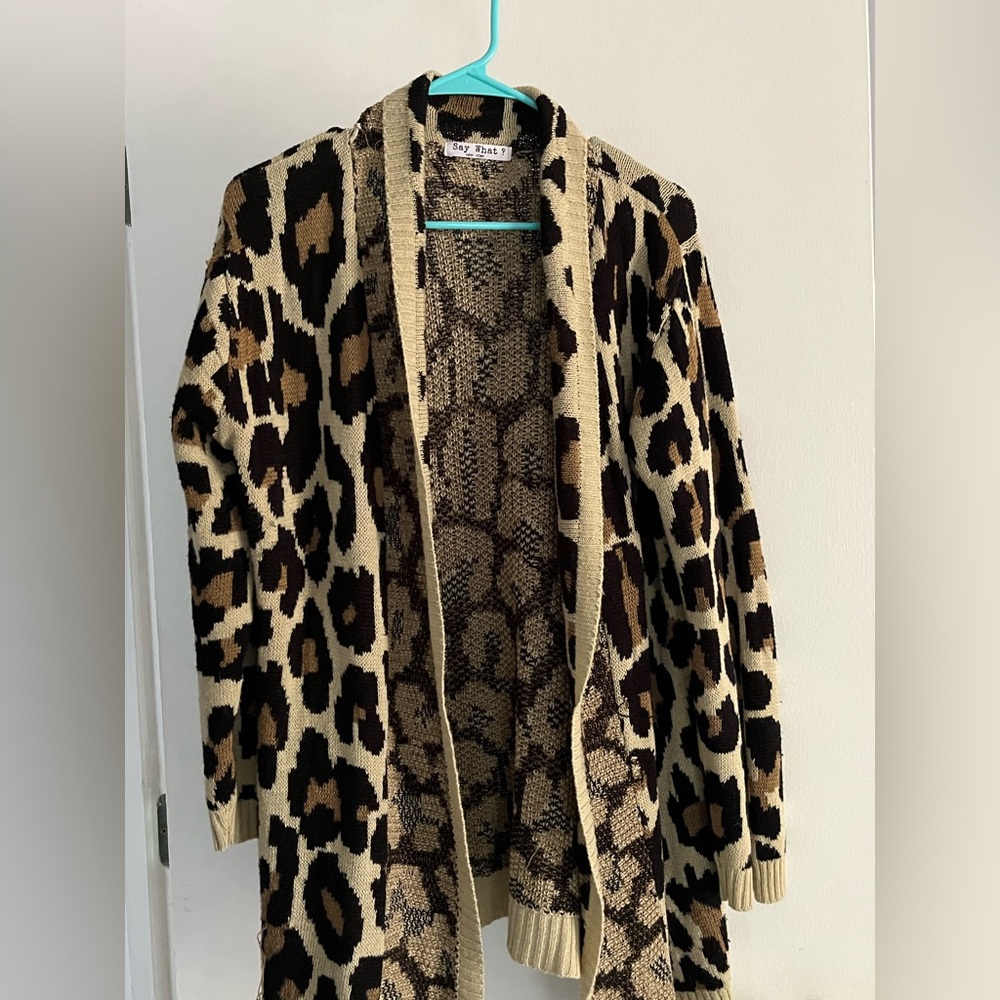 Chico's Leopard Print Sweater
